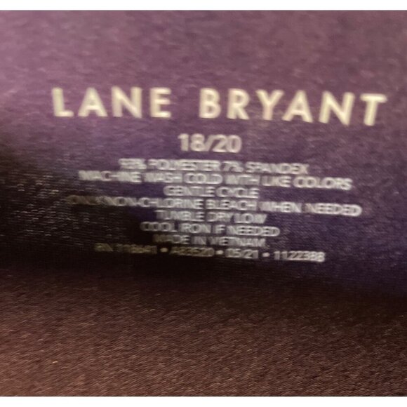 Lane Bryant NWT Dark Purple Henley 3/4 Sleeve Pullover Top Sz 22 - Picture 5 of 7